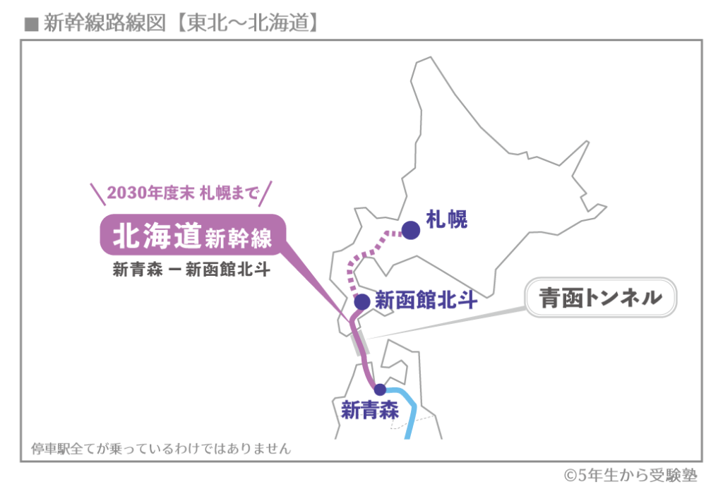 北海道の路線図