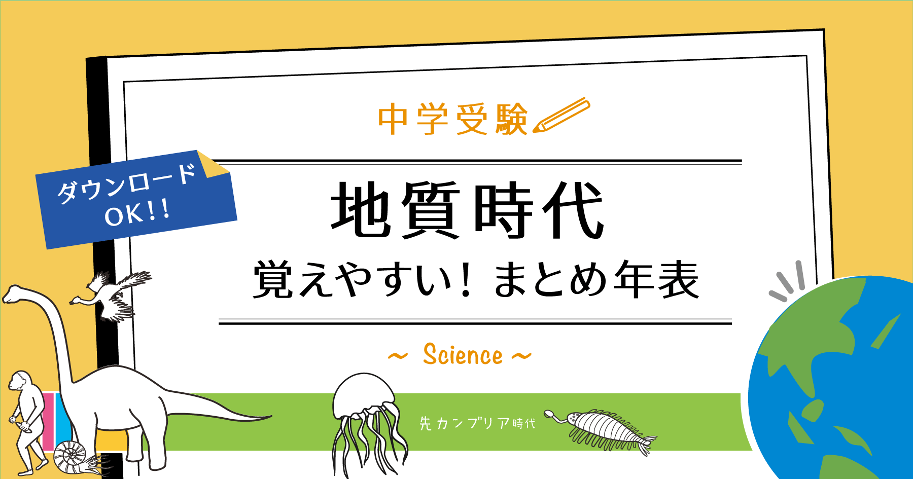 地質時代のまとめ年表